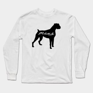 Boxer Mom, Rescue Dog Mama, Dog Lover Gift, Gift For Mom Long Sleeve T-Shirt
